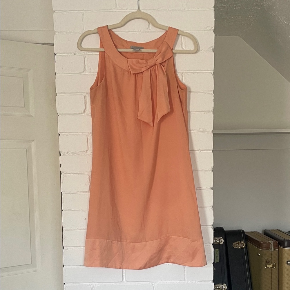H&M Peach Bow-Tie Mini Dress